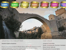 Tablet Screenshot of mostaruniversitesi.com